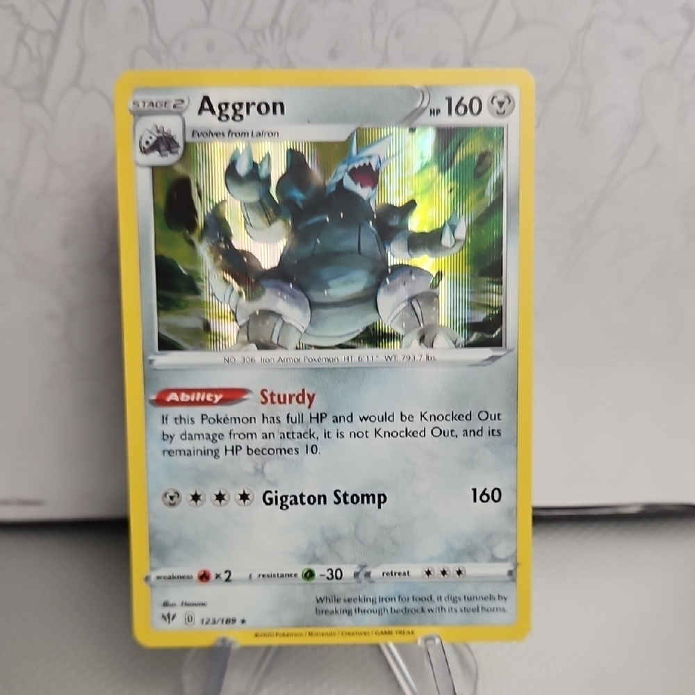 Aggron 123/189 Pokemon TCG Holo Rare